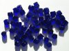 50 7x8mm Faceted Cobalt Ornelia Beads